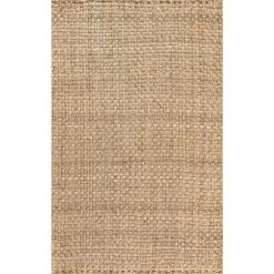 Natural 8 ft. x 10 ft. Estera Hand Woven Boucle Chunky Jute Area Rug by JONATHAN Y