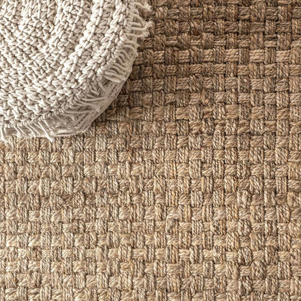 Natural 8 ft. x 10 ft. Estera Hand Woven Boucle Chunky Jute Area Rug by JONATHAN Y - Image 6