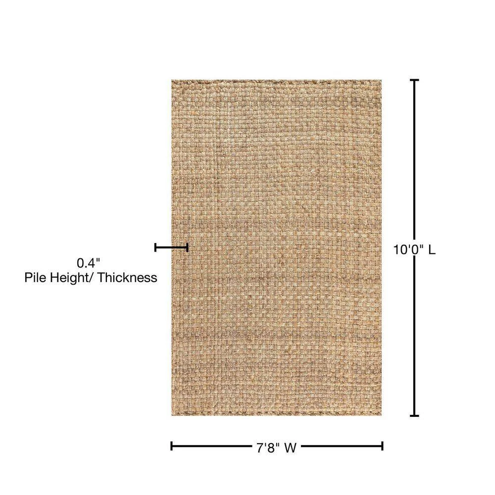 Natural 8 ft. x 10 ft. Estera Hand Woven Boucle Chunky Jute Area Rug by JONATHAN Y - Image 12