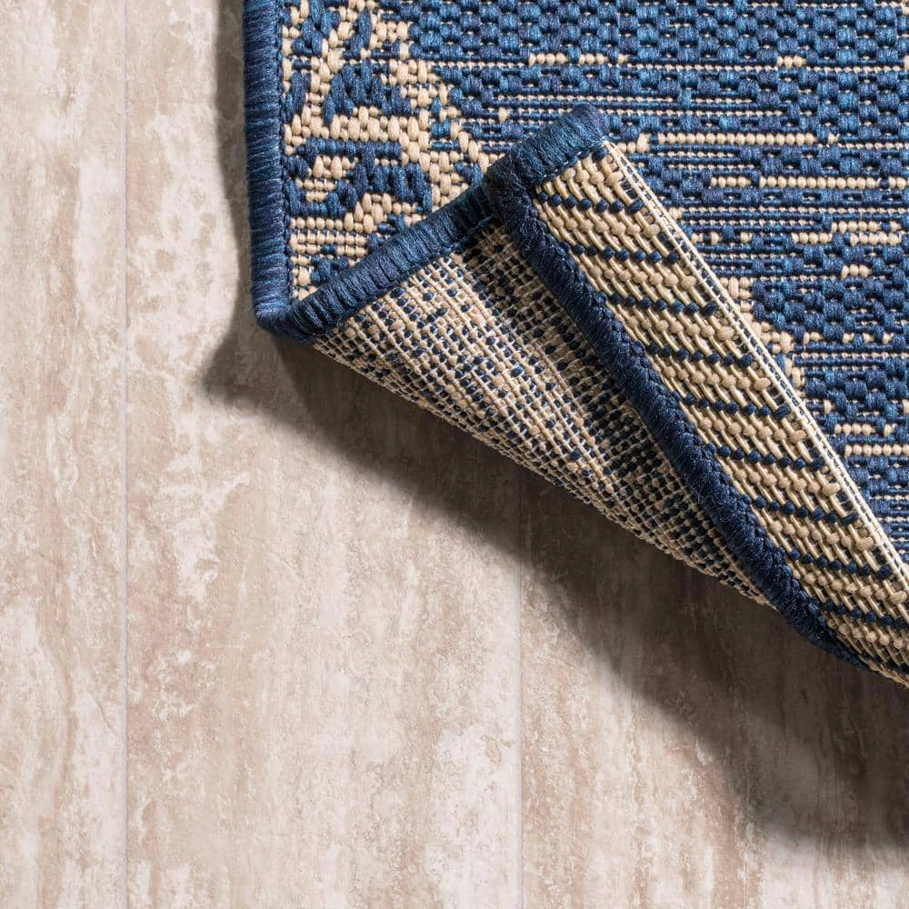 Tuscany Ornate Medallions Navy/Beige 8 ft. x 10 ft. Indoor/Outdoor Area Rug by JONATHAN Y - Image 11