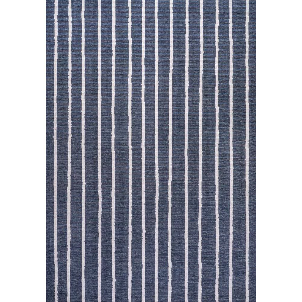 Rand Distressed Ticking Stripe Machine-Washable Navy/Ivory 9 ft. x 12 ft. Area Rug by JONATHAN Y - Image 13