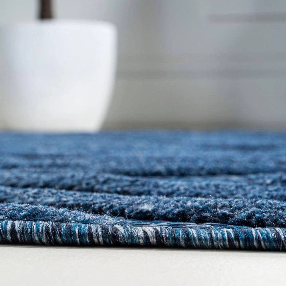 Balansat Moroccan Diamond Navy 8 ft. x 10 ft. Indoor/Outdoor Area Rug by JONATHAN Y - Image 14