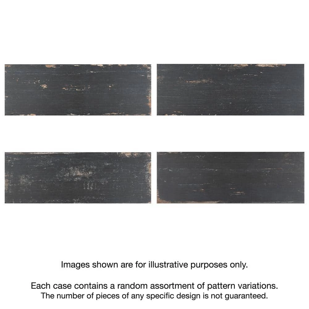 Retro Nero 8-1/4 in. x 23-1/2 in. Porcelain Floor and Wall Tile (11.12 sq. ft./Case) by Merola Tile - Image 6