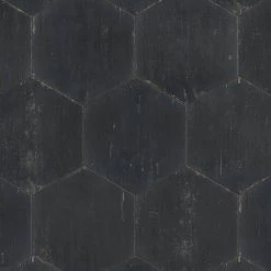 Retro Hex Nero 14-1/8 in. x 16-1/4 in. Porcelain Floor and Wall Tile (11.07 sq. ft./Case) by Merola Tile