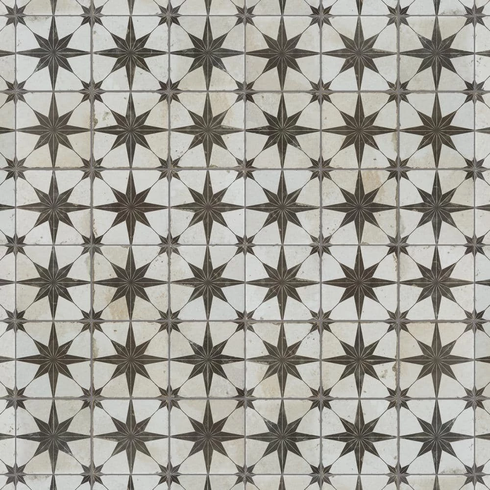 Harmonia Kings Star Nero 13 in. x 13 in. Ceramic Floor and Wall Tile (12.19 sq. ft./Case) by Merola Tile - Image 5