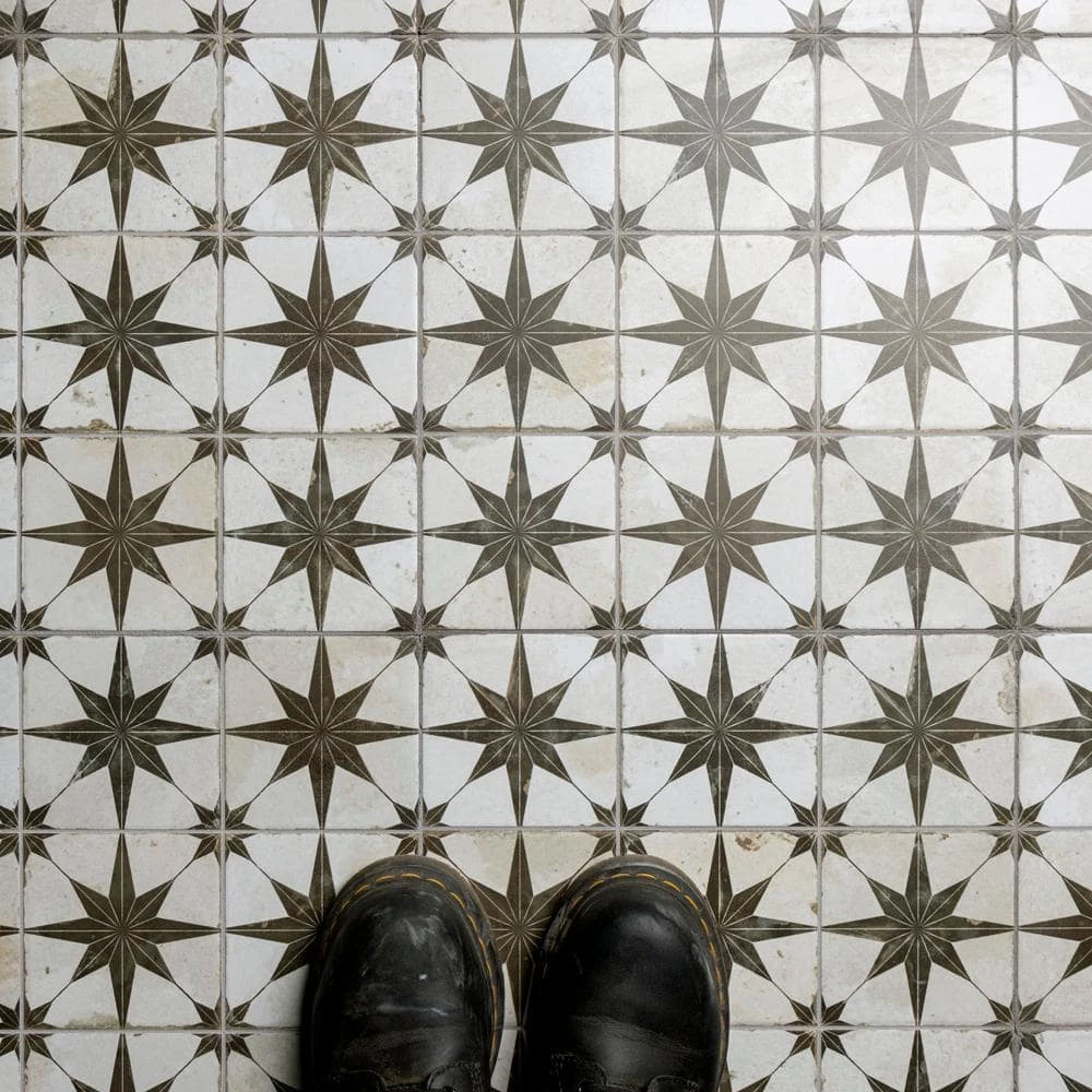 Harmonia Kings Star Nero 13 in. x 13 in. Ceramic Floor and Wall Tile (12.19 sq. ft./Case) by Merola Tile - Image 8