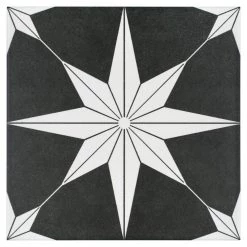 Stella Night 9-3/4 in. x 9-3/4 in. Porcelain Floor and Wall Tile (10.88 sq. ft./Case) by Merola Tile