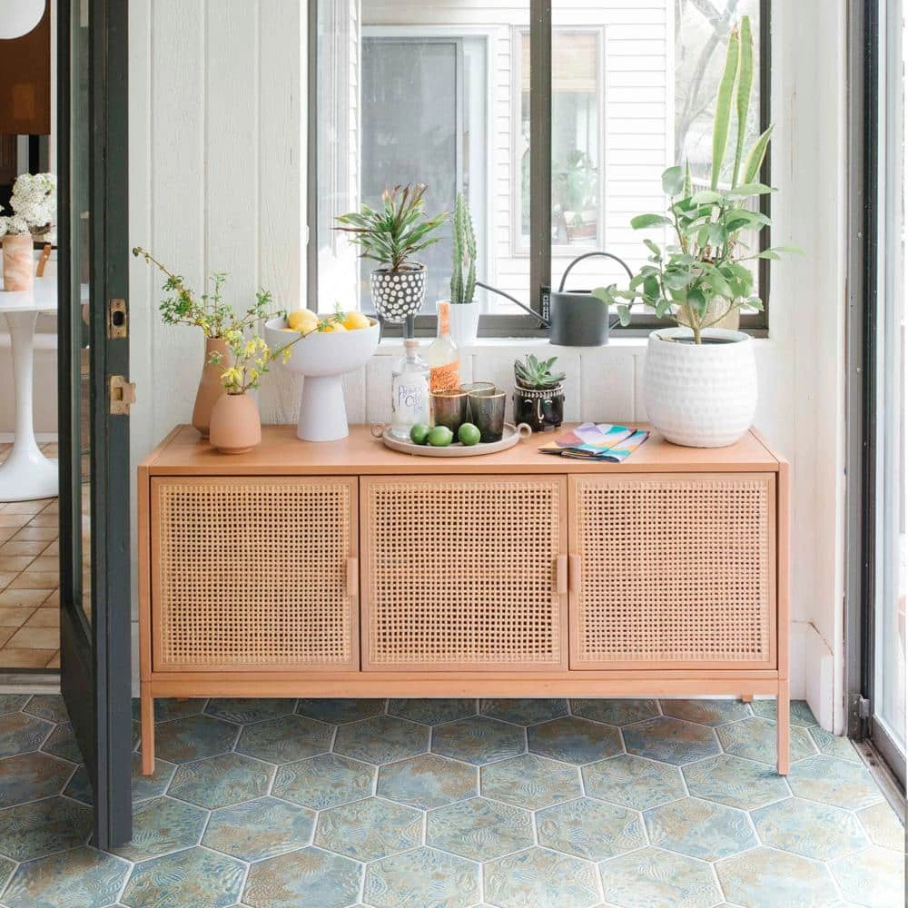 Gaudi React Hex Ocean 8-5/8 in. x 9-7/8 in. Porcelain Floor and Wall Tile (11.41 sq. ft./Case) by Merola Tile - Image 2