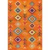 Tribal Love Orange/Multi 8 ft. x 10 ft. Geometric Area Rug by JONATHAN Y