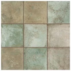Kings Etna Sage 13-1/8 in. x 13-1/8 in. Ceramic Floor and Wall Tile (12.2 sq. ft./Case) by Merola Tile