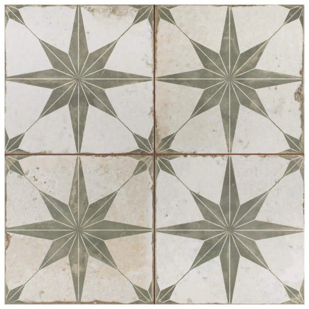 Kings Star Sage 17-5/8 in. x 17-5/8 in. Ceramic Floor and Wall Tile (10.95 sq. ft./Case) by Merola Tile - Image 9