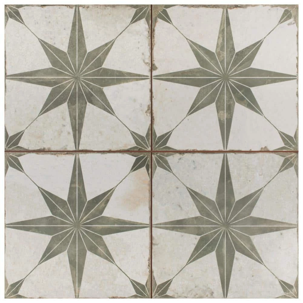 Kings Star Sage 17-5/8 in. x 17-5/8 in. Ceramic Floor and Wall Tile (10.95 sq. ft./Case) by Merola Tile