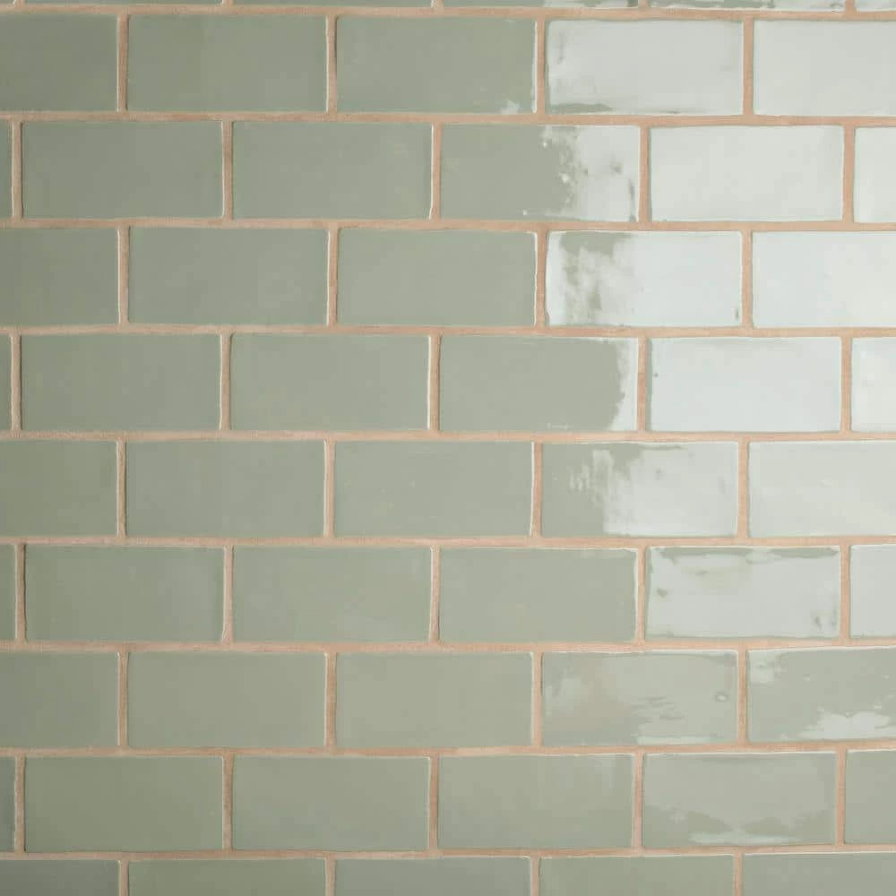 Chester Sage 3 in. x 6 in. Ceramic Wall Tile (5.72 sq. ft./Case) by Merola Tile - Image 5