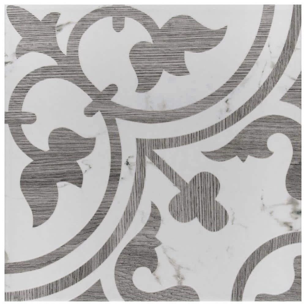 Amazon Arte Loire Silver 9-3/4 in. x 9-3/4 in. Porcelain Floor and Wall Tile (10.88 sq. ft./Case) by Merola Tile - Image 10
