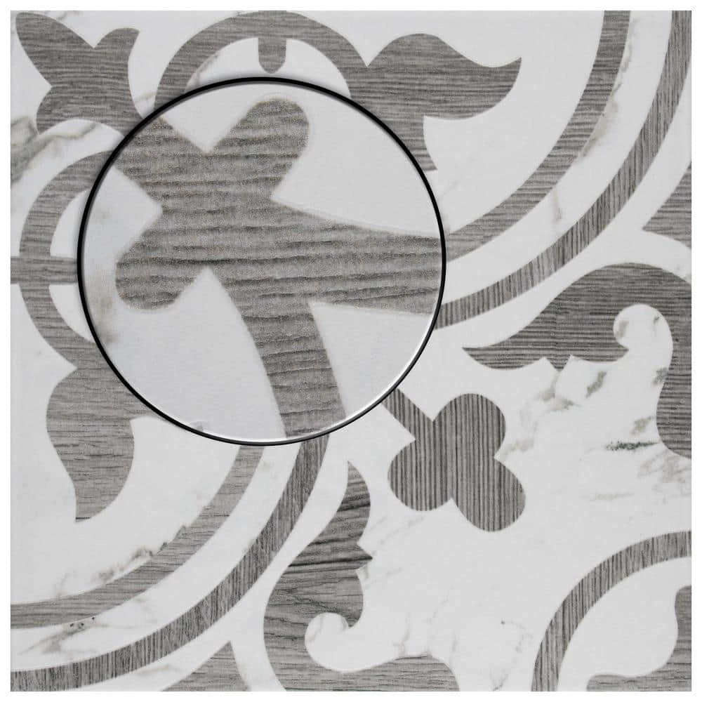 Amazon Arte Loire Silver 9-3/4 in. x 9-3/4 in. Porcelain Floor and Wall Tile (10.88 sq. ft./Case) by Merola Tile - Image 13