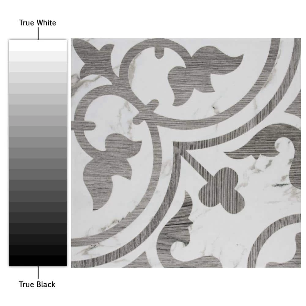Amazon Arte Loire Silver 9-3/4 in. x 9-3/4 in. Porcelain Floor and Wall Tile (10.88 sq. ft./Case) by Merola Tile - Image 7