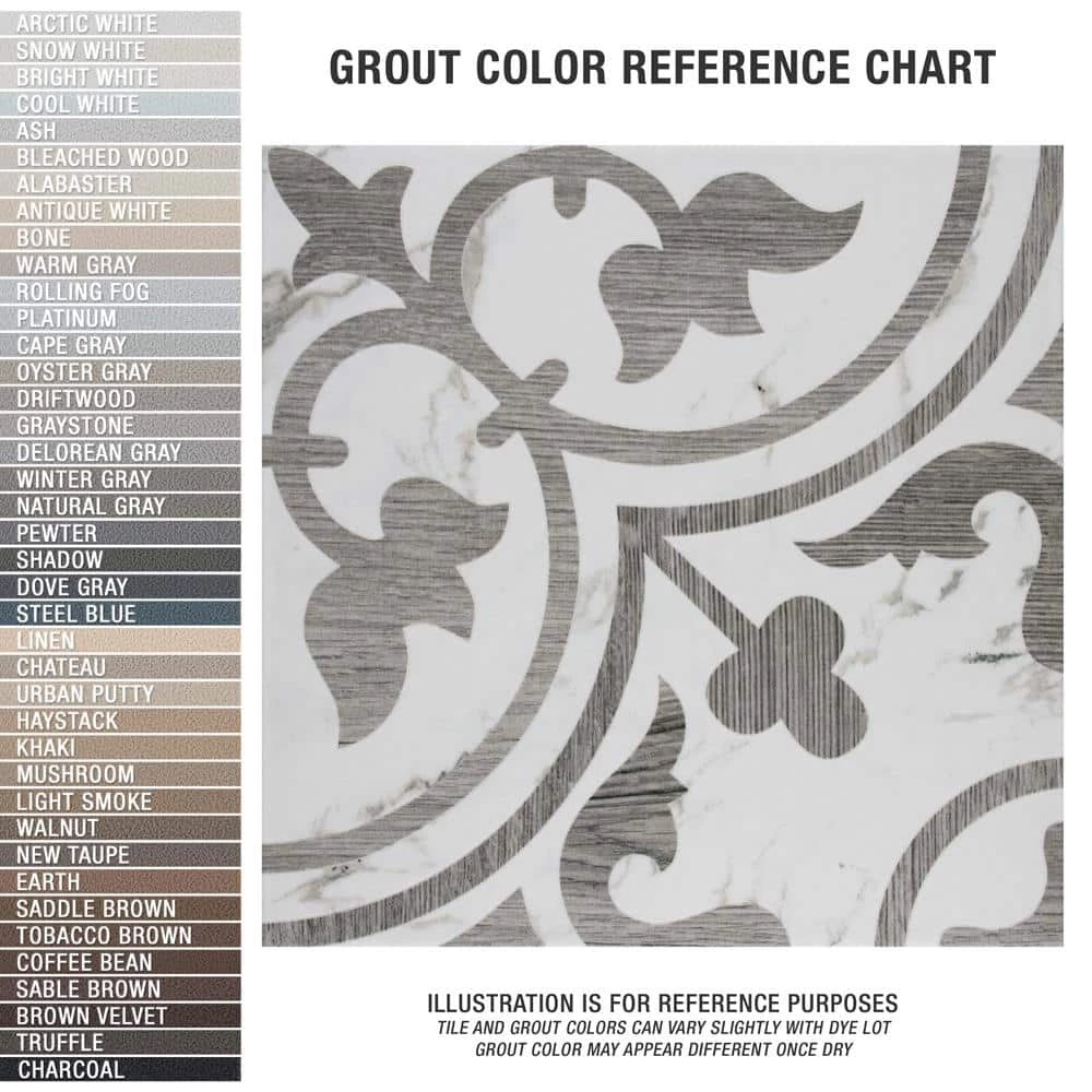 Amazon Arte Loire Silver 9-3/4 in. x 9-3/4 in. Porcelain Floor and Wall Tile (10.88 sq. ft./Case) by Merola Tile - Image 16