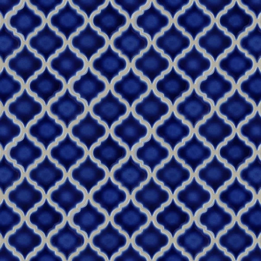 Hudson Tangier Smoky Blue 12 in. x 12 in. Porcelain Mosaic Tile (10.96 sq. ft. / Case) by Merola Tile - Image 9