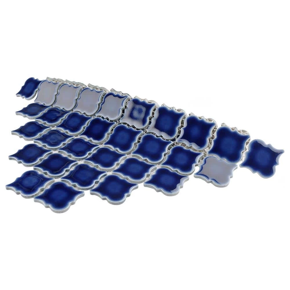 Hudson Tangier Smoky Blue 12 in. x 12 in. Porcelain Mosaic Tile (10.96 sq. ft. / Case) by Merola Tile - Image 7