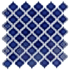 Hudson Tangier Smoky Blue 12 in. x 12 in. Porcelain Mosaic Tile (10.96 sq. ft. / Case) by Merola Tile