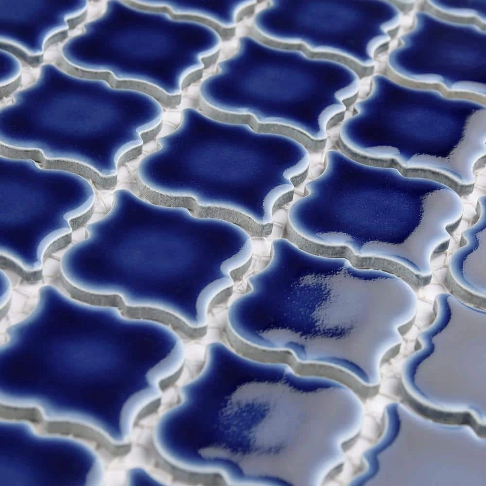 Hudson Tangier Smoky Blue 12 in. x 12 in. Porcelain Mosaic Tile (10.96 sq. ft. / Case) by Merola Tile - Image 2