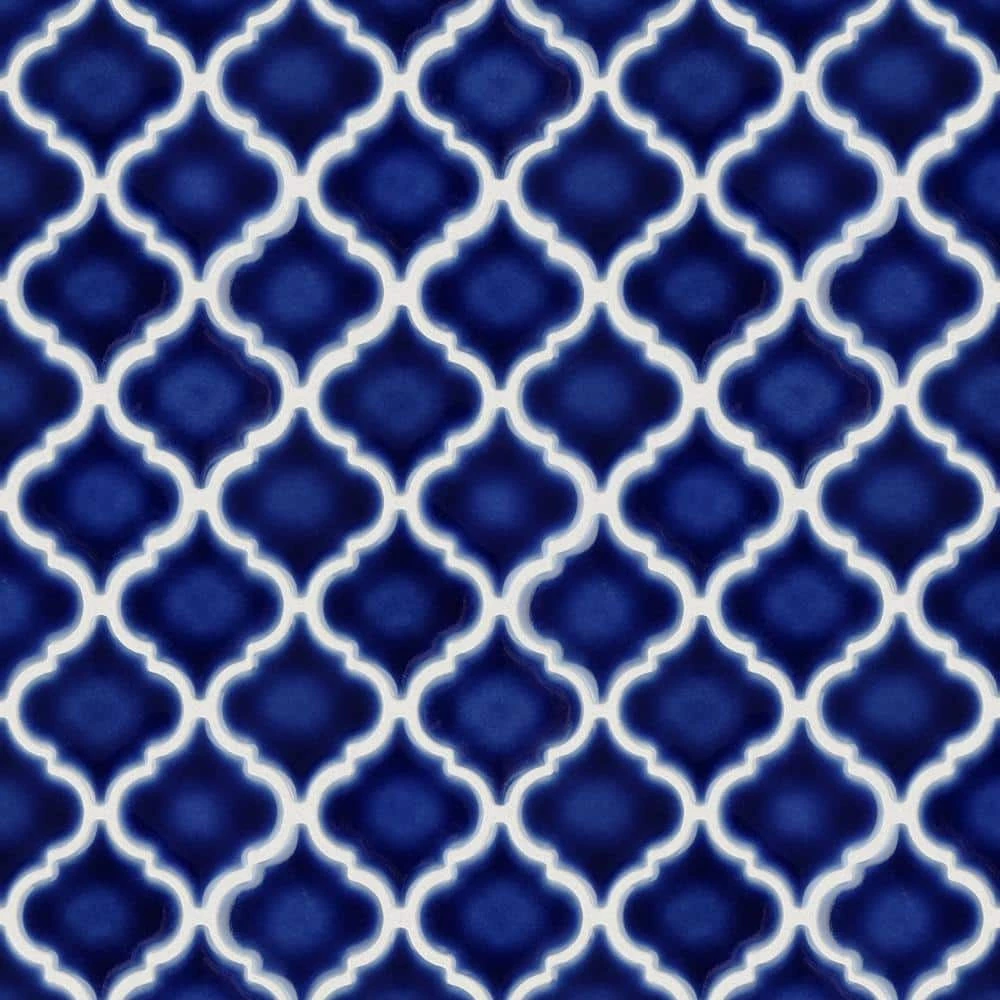 Hudson Tangier Smoky Blue 12 in. x 12 in. Porcelain Mosaic Tile (10.96 sq. ft. / Case) by Merola Tile - Image 10