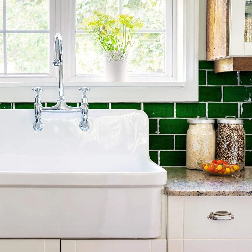 Antic Verde 3 in. x 6 in. Ceramic Wall Tile (4.16 sq. ft./Case) by Merola Tile - Image 11