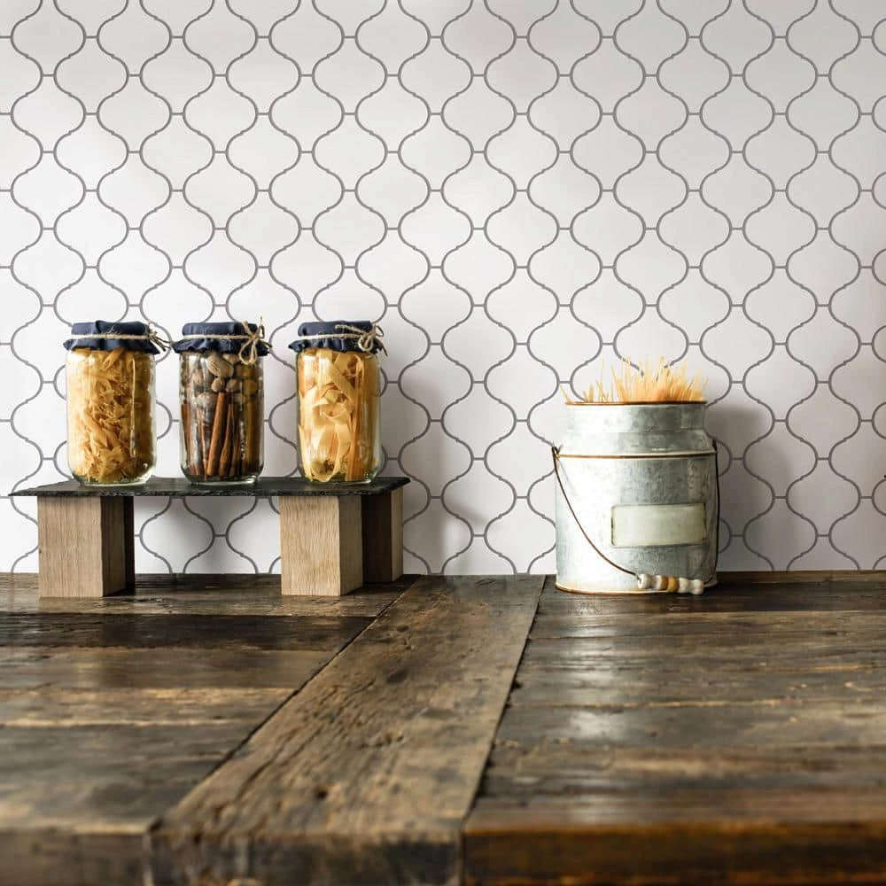 Metro Lantern Glossy White 9-1/2 in. x 10-3/4 in Porcelain Mosaic Tile (7.26 sq. ft./Case) by Merola Tile - Image 11