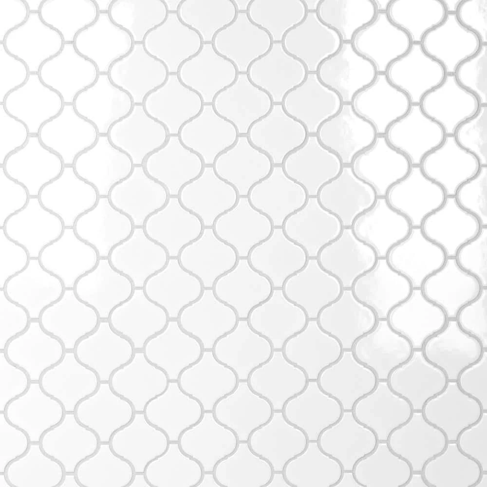 Metro Lantern Glossy White 9-1/2 in. x 10-3/4 in Porcelain Mosaic Tile (7.26 sq. ft./Case) by Merola Tile - Image 13