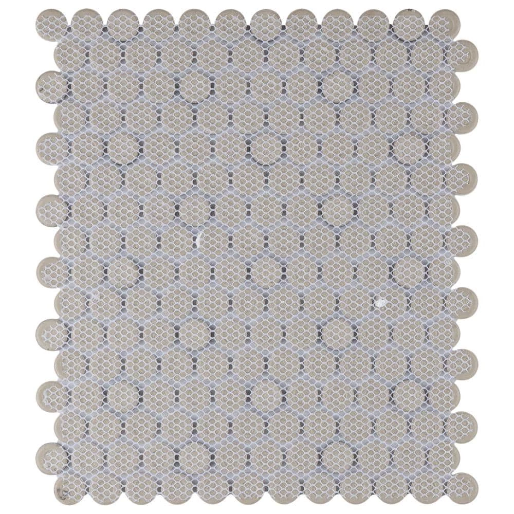 Metro Penny Matte White 9-3/4 in. x 11-1/2 in. Porcelain Mosaic (8.0 sq. ft./Case) by Merola Tile - Image 15