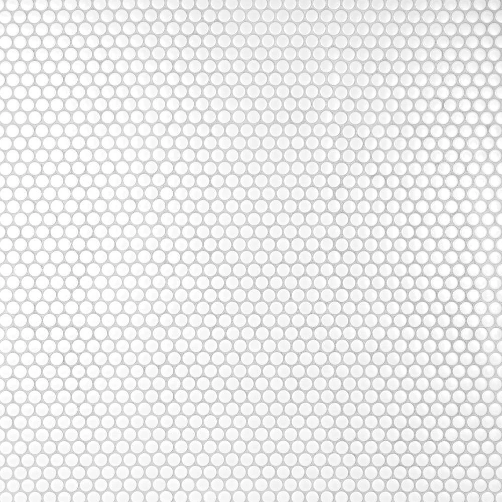 Metro Penny Matte White 9-3/4 in. x 11-1/2 in. Porcelain Mosaic (8.0 sq. ft./Case) by Merola Tile - Image 12