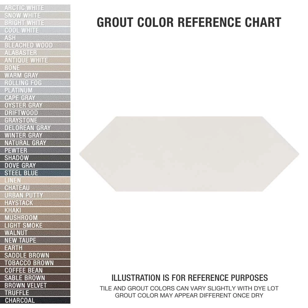 Kite White 3-7/8 in. x 11-3/4 in. Porcelain Floor and Wall Tile (11.2 sq. ft./Case) by Merola Tile - Image 5