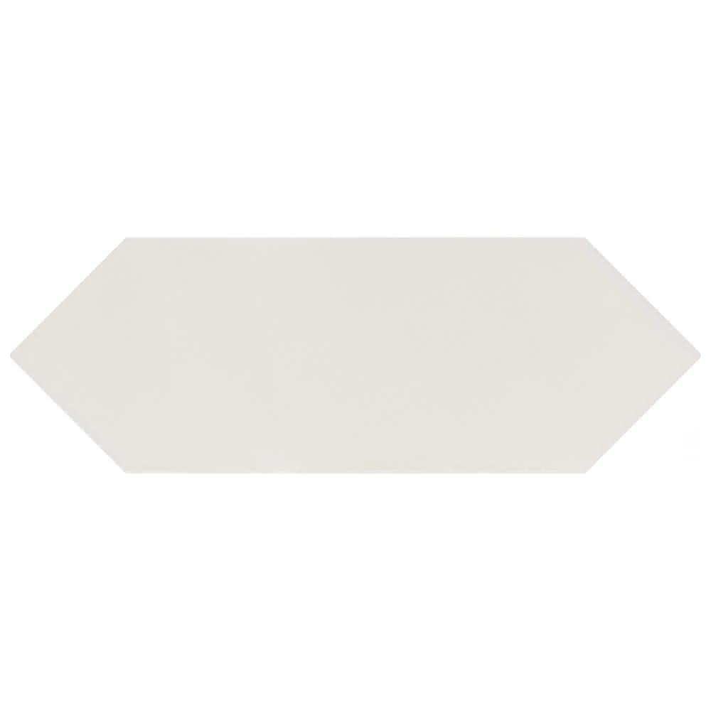 Kite White 3-7/8 in. x 11-3/4 in. Porcelain Floor and Wall Tile (11.2 sq. ft./Case) by Merola Tile