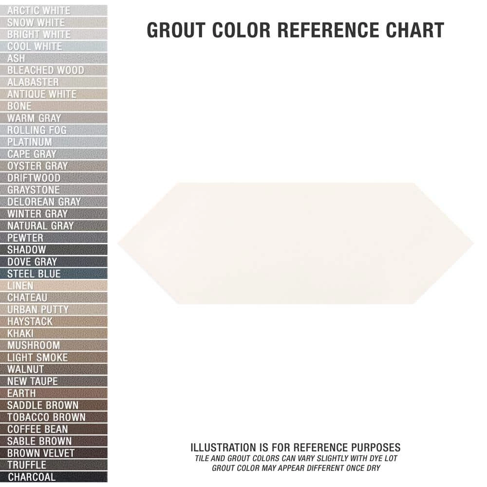 Kite White 3-7/8 in. x 11-3/4 in. Porcelain Floor and Wall Tile (11.2 sq. ft./Case) by Merola Tile - Image 15