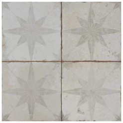 Kings Star White 17-5/8 in. x 17-5/8 in. Ceramic Floor and Wall Tile (10.95 sq. ft./Case) by Merola Tile