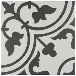 Arte White 9-3/4 in. x 9-3/4 in. Porcelain Floor and Wall Tile (10.88 sq.ft./Case) by Merola Tile