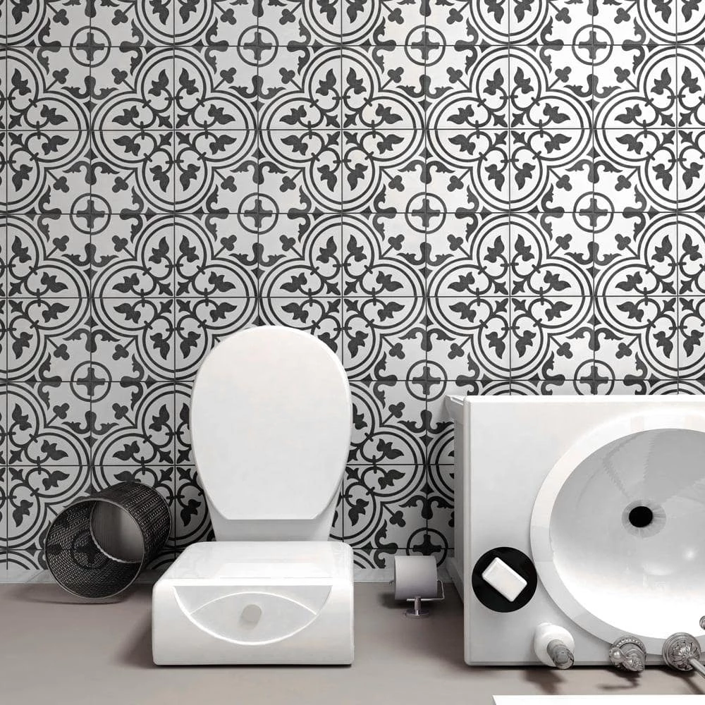 Arte White 9-3/4 in. x 9-3/4 in. Porcelain Floor and Wall Tile (10.88 sq.ft./Case) by Merola Tile - Image 12